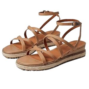 LUCKY BRAND Nemelli beige ankle-wrap espadrille sandal sz. 7.5